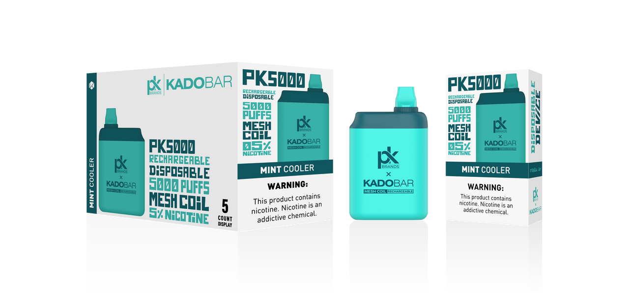 Pod King x Kado Bar PK5000 Puffs Rechargeable Disposable Vape Wholesale – 1 Box / 5pcs