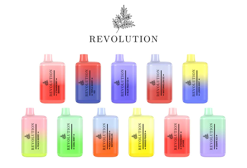 Revolution Bar 5000 Puffs Rechargeable Disposable Vape Wholesale – 1 Box / 10pcs
