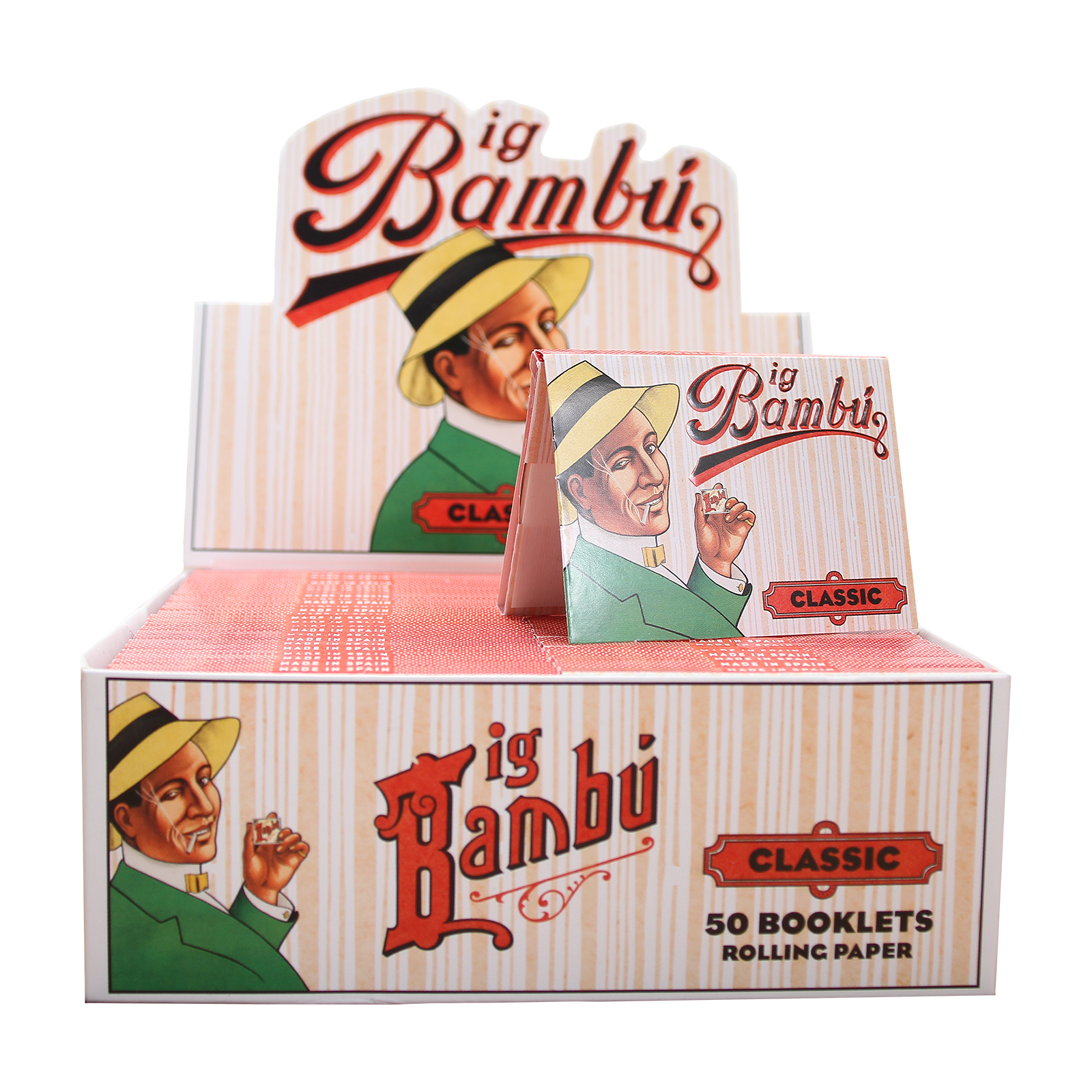 Big Bambú Classic Rolling Papers Wholesale – 1 Box / 50packs