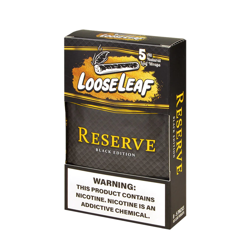 LooseLeaf Reserve Black Edition Blunt Wraps Wholesale