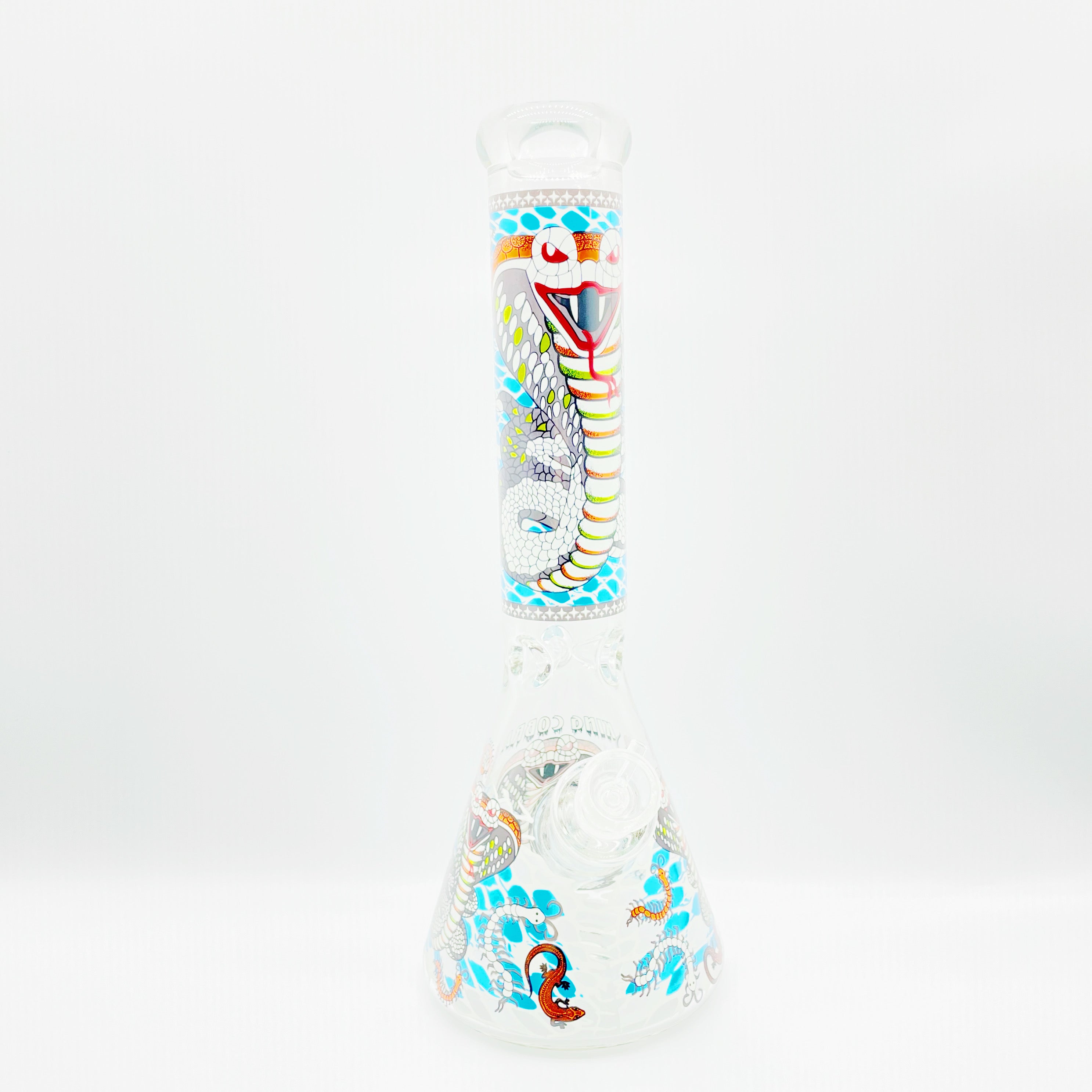 14" Glass Water Pipe Snake Design Wholesale