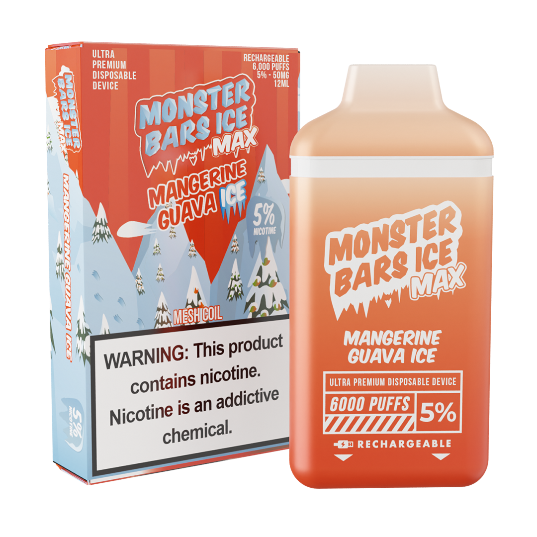 Monster Bars Max 6000 Puffs Disposable Vape Wholesale - 1 Box / 10pcs