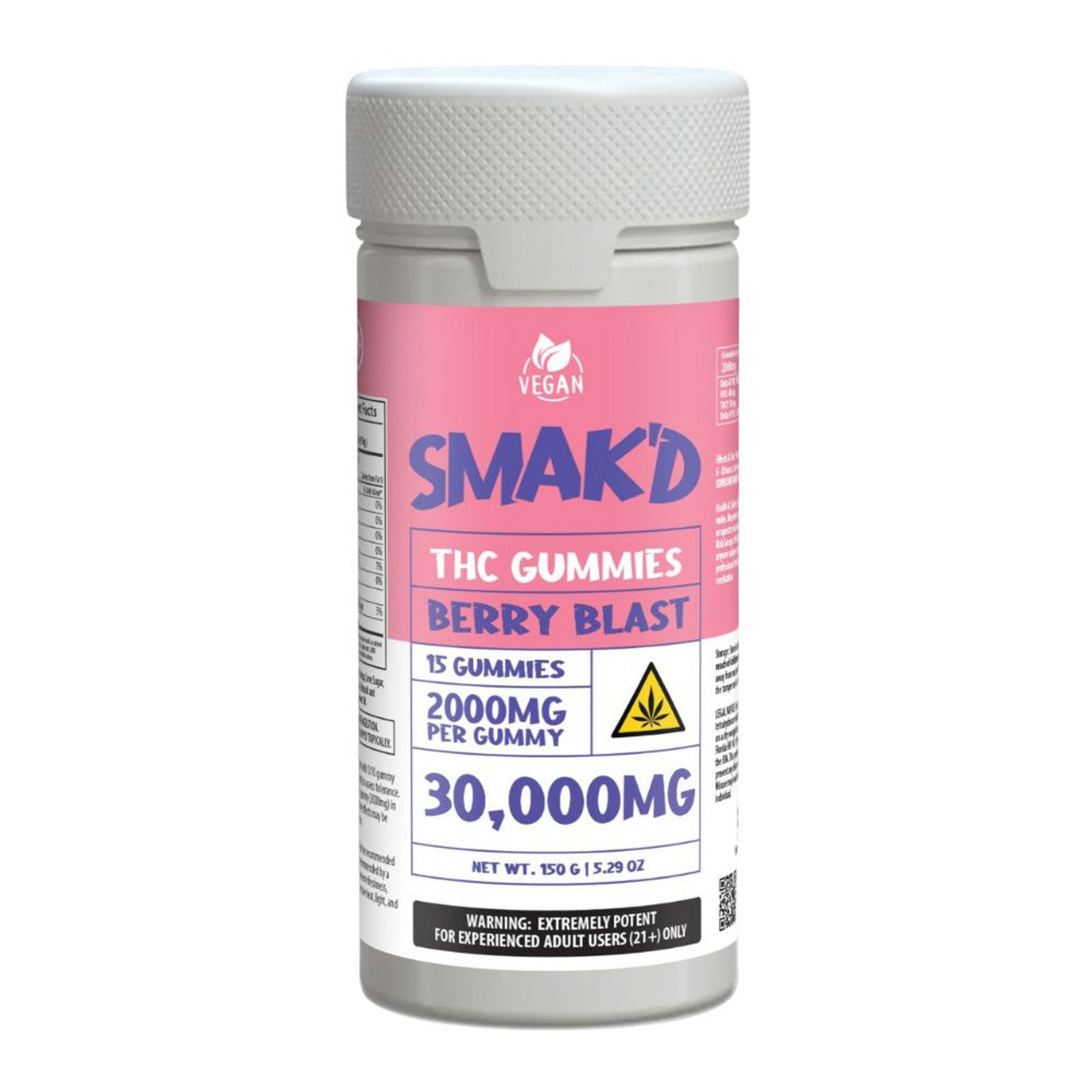 SMAK'D 30,000MG THC Gummies - 15ct.