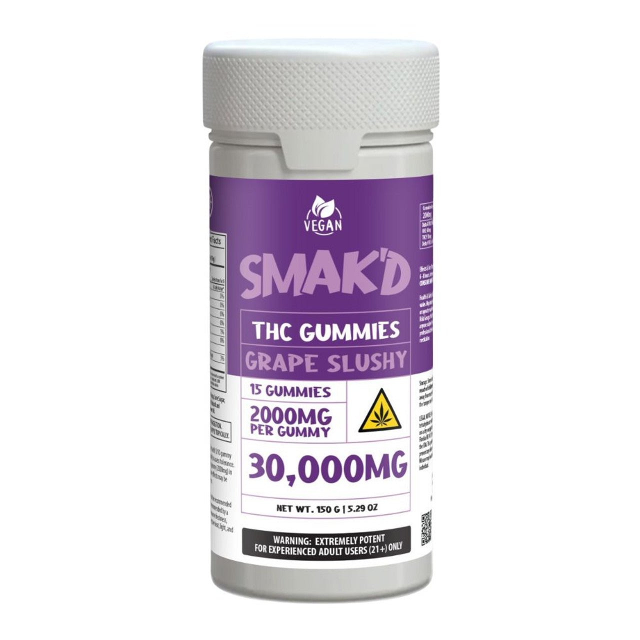 SMAK'D 30,000MG THC Gummies - 15ct.