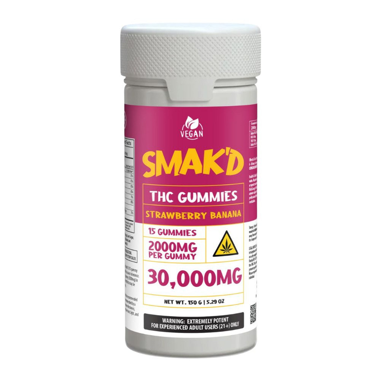 SMAK'D 30,000MG THC Gummies - 15ct.