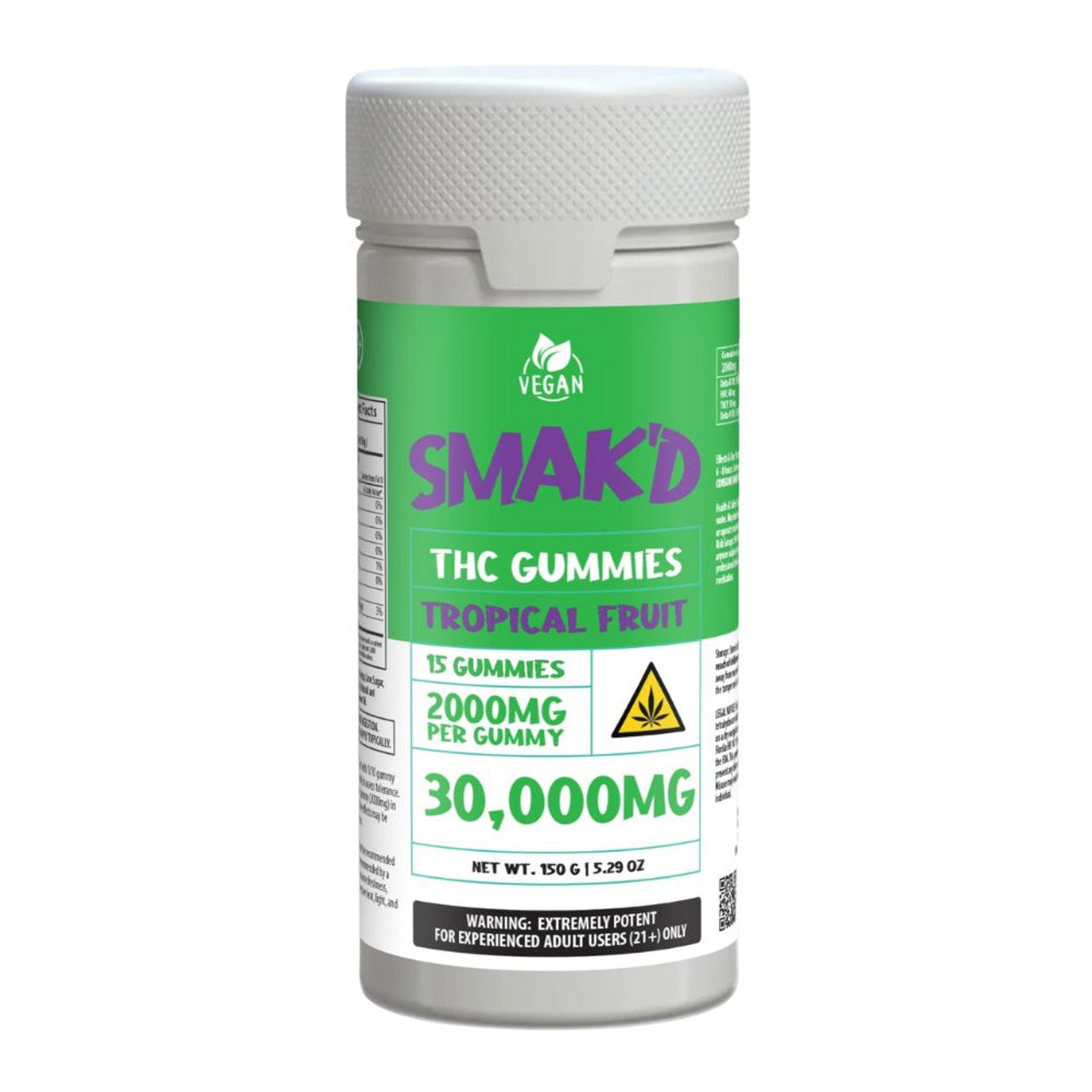 SMAK'D 30,000MG THC Gummies - 15ct.
