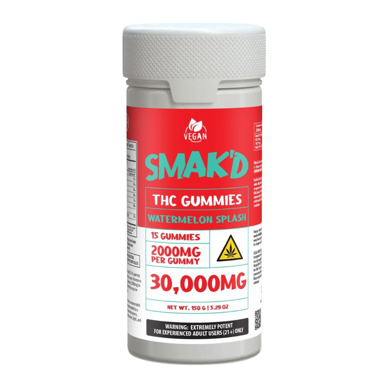 SMAK'D 30,000MG THC Gummies - 15ct.
