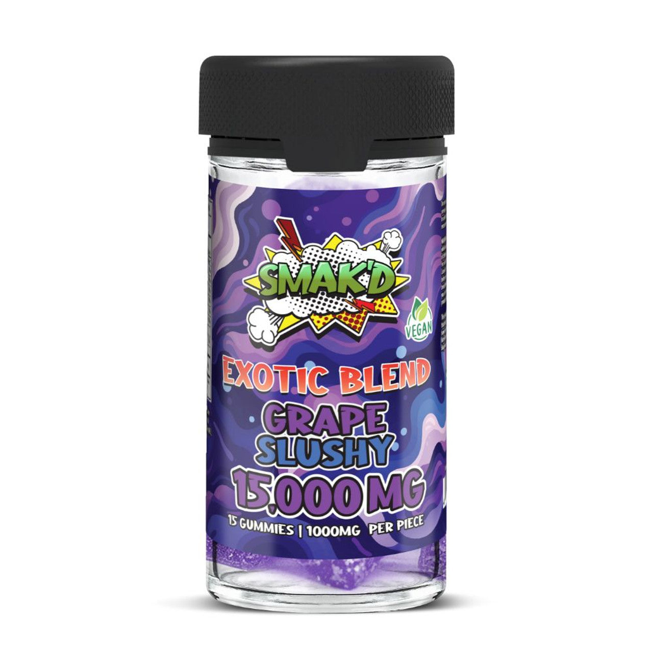 SMAK'D Exotic Blend 15,000MG THC Gummies - 15ct.