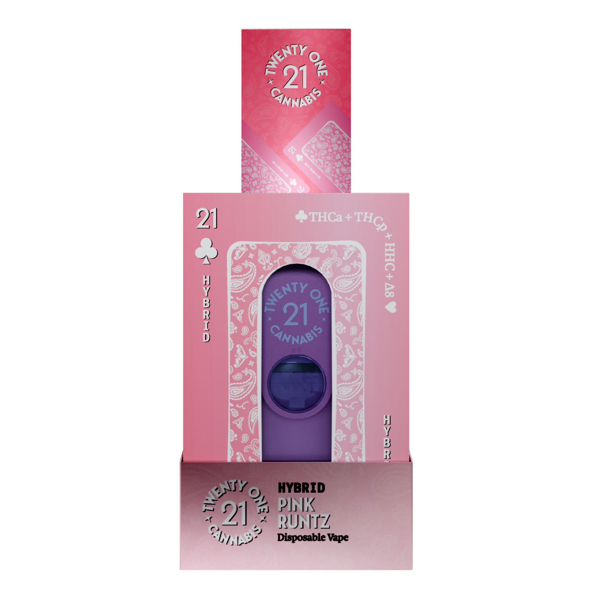 Twenty One THCa THCp HHC D8 2ml Vapes - 6ct