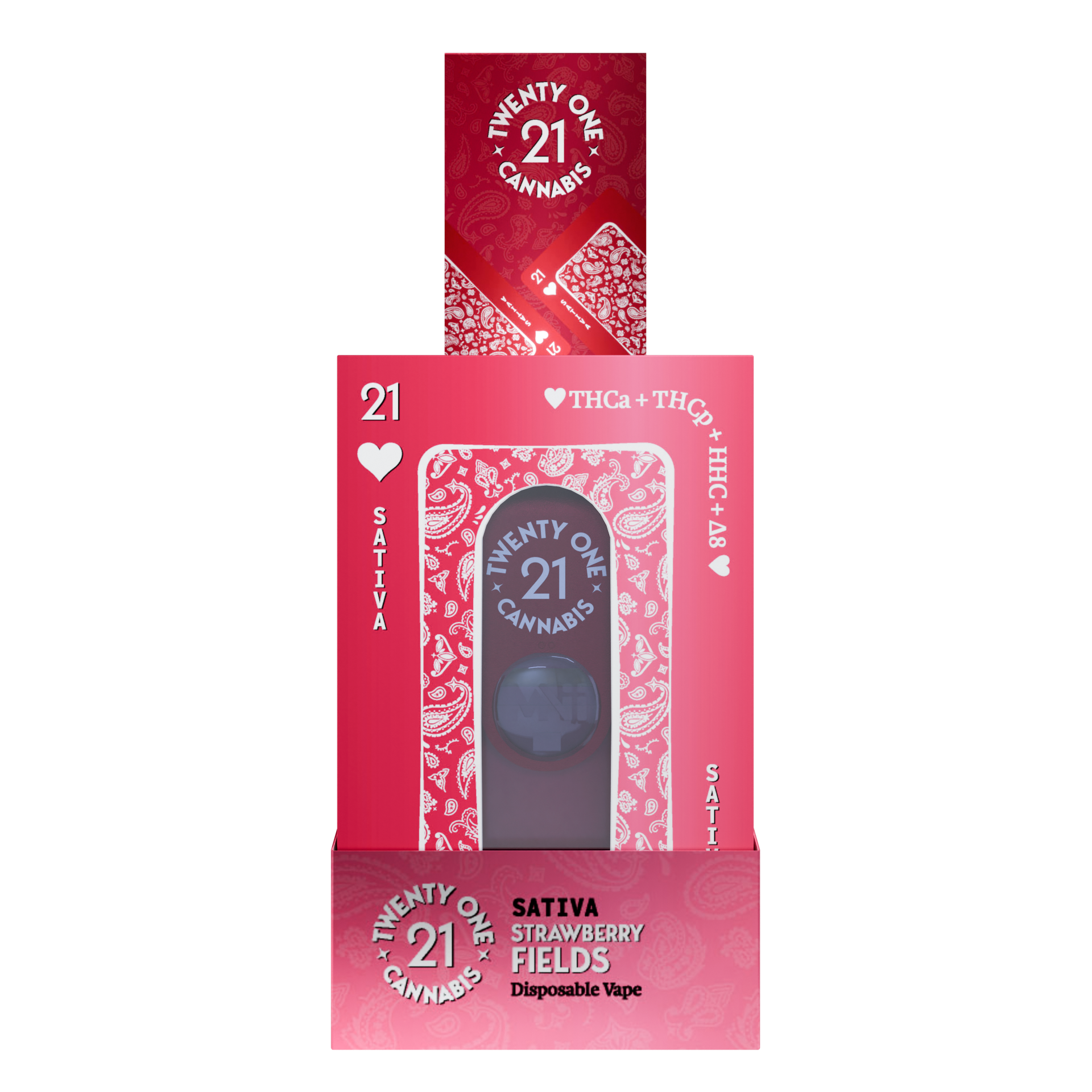Twenty One THCa THCp HHC D8 2ml Vapes - 6ct