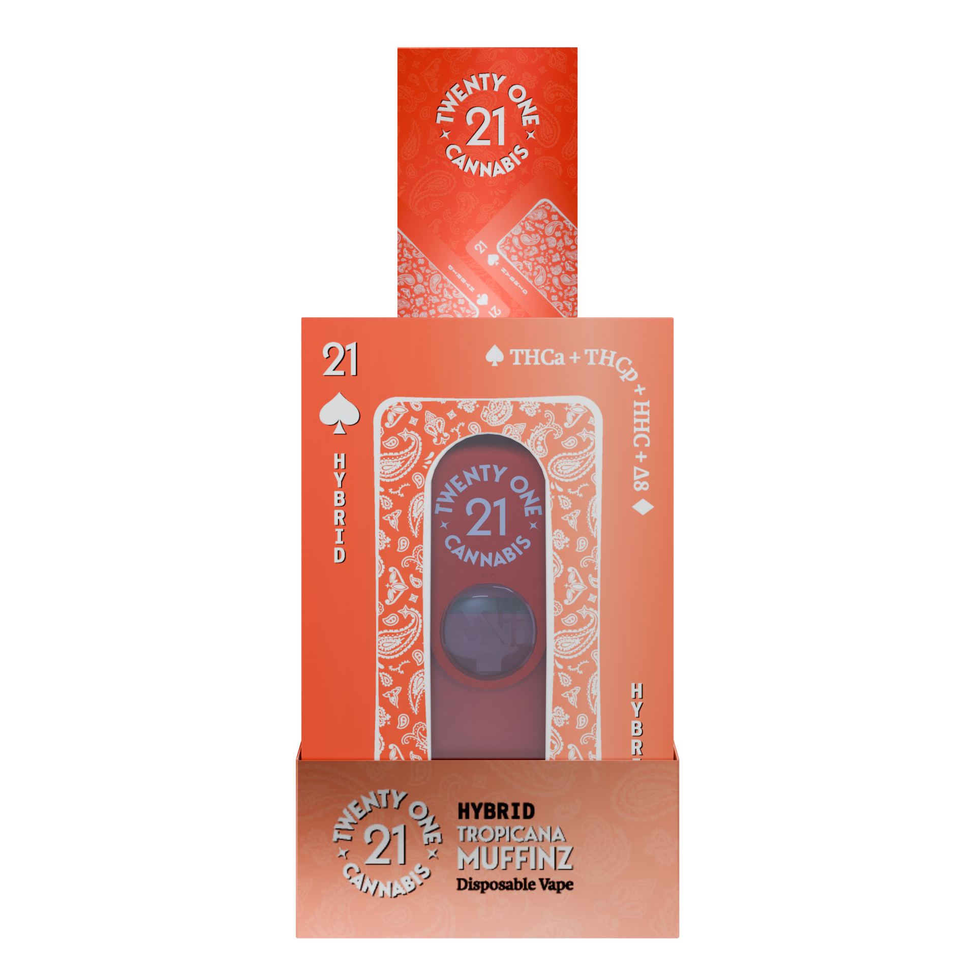 Twenty One THCa THCp HHC D8 2ml Vapes - 6ct