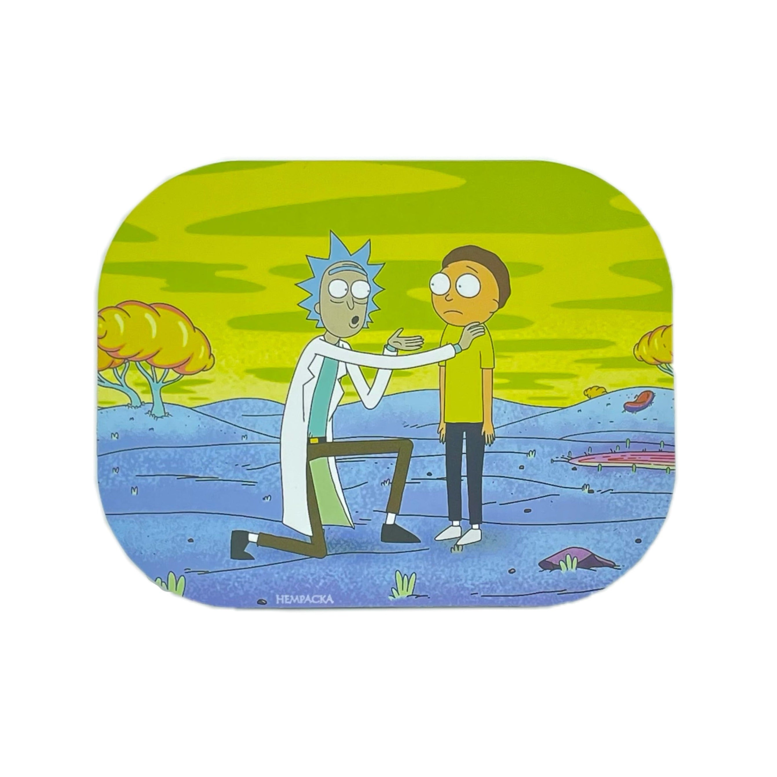 Rick And Morty Rolling Tray + Magnetic Lid Wholesale