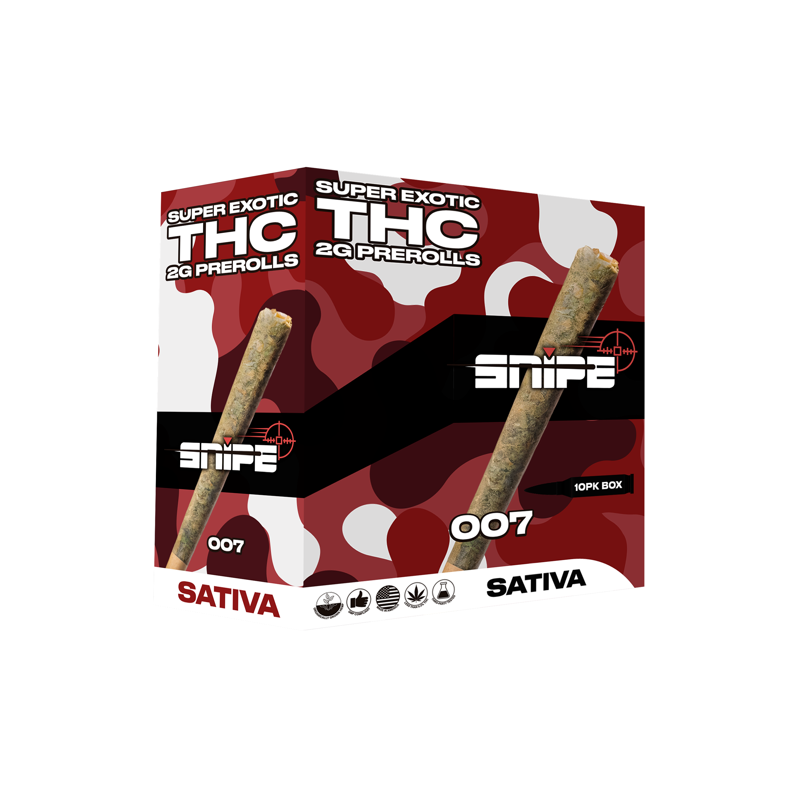 Snipe Super Exotic THC 2G Pre-Rolls - 10pk