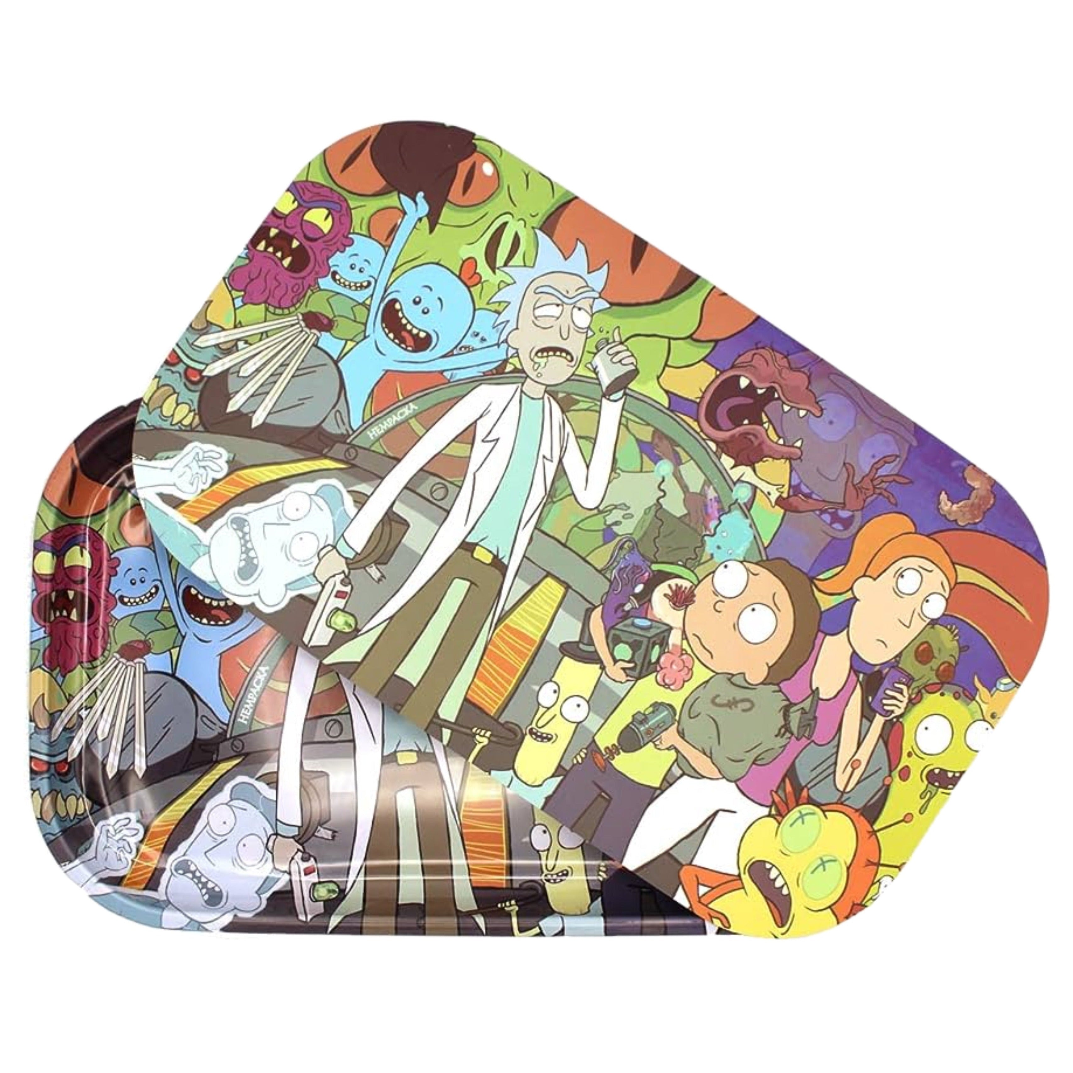 Rick And Morty Rolling Tray + Magnetic Lid Wholesale