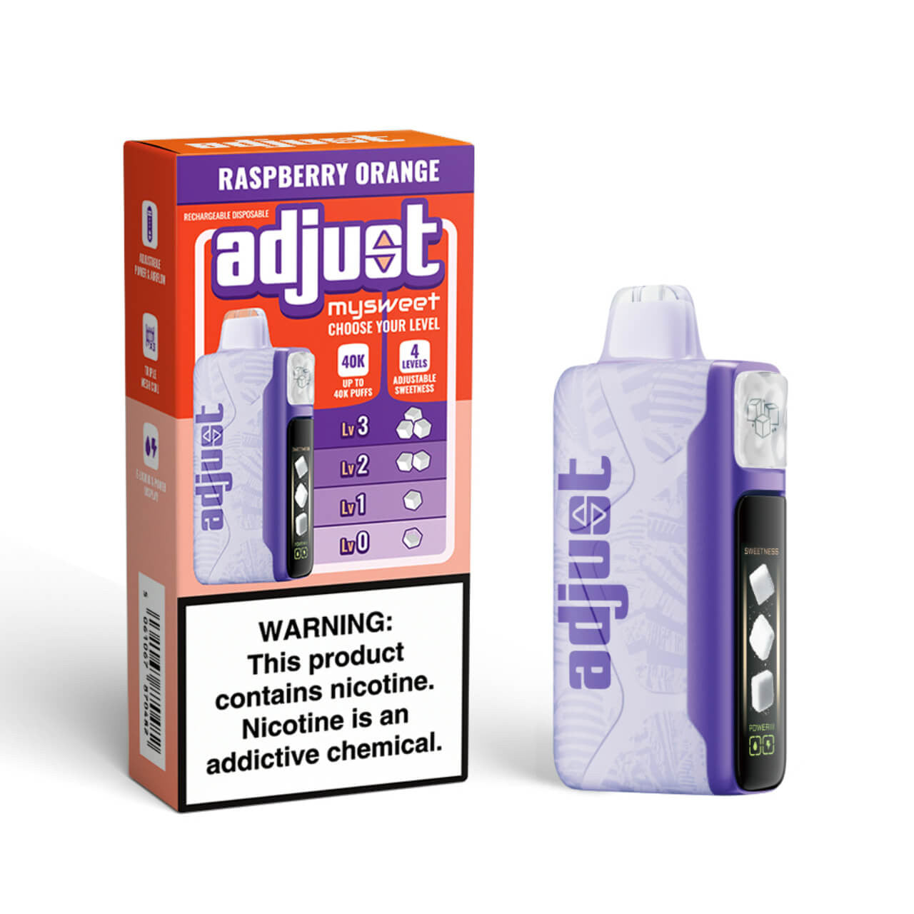 Adjust MySweet 40000 Puffs Disposable Vape device - 5ct