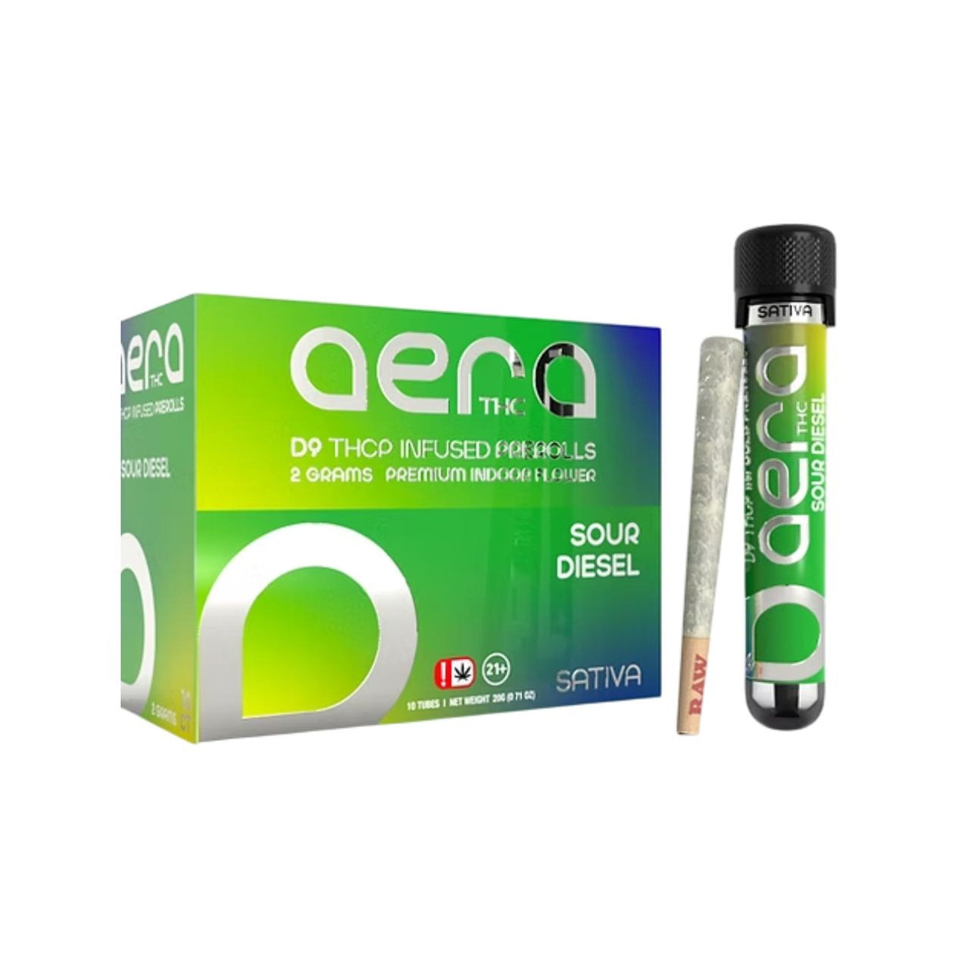 AERA THC D9 THC-P Infused 2G Pre-Rolls - 10ct