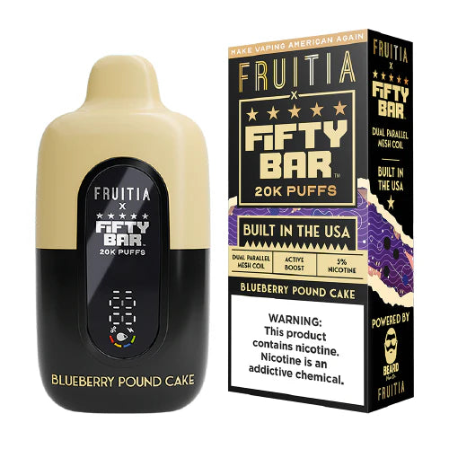Fifty Bar x Fruitia 20k Puffs Disposable Vape Device - 5ct.