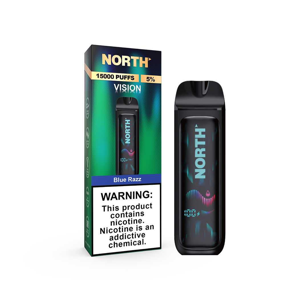 North Vision 15000 Puffs - Blue Razz - Smoke Direct Distro Wholesale Vapes