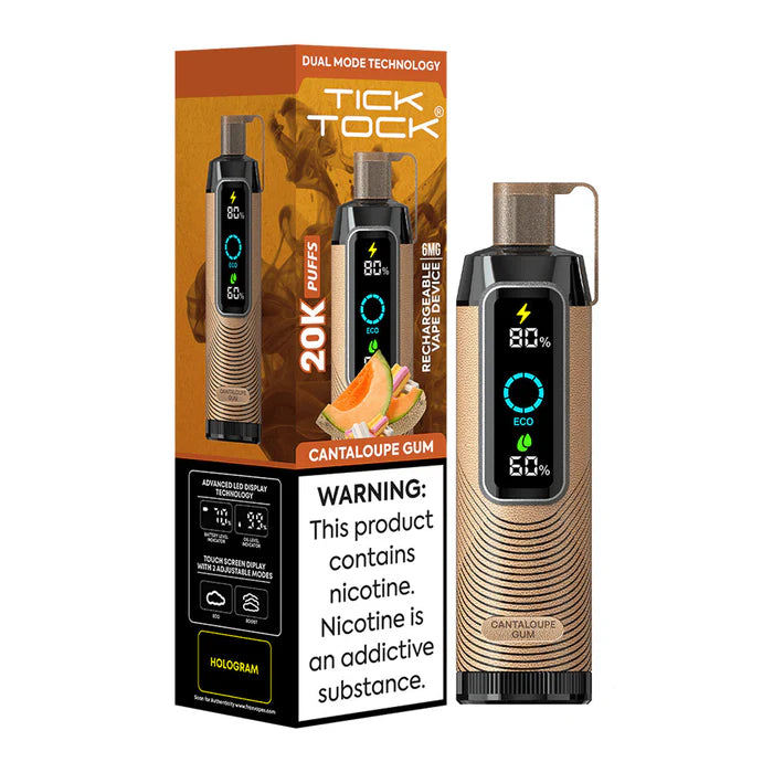 Tick Tock 20000 Puffs Rechargeable Vape Device - 6mg - 5ct