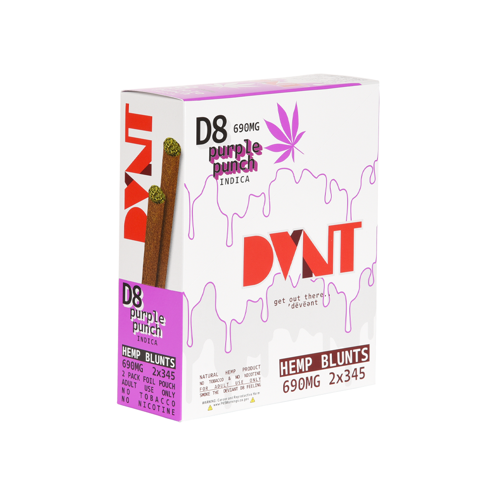 DVNT D8 Hemp Blunts 2PK Pre-roll THC Wholesale – 1 Box / 10pcs