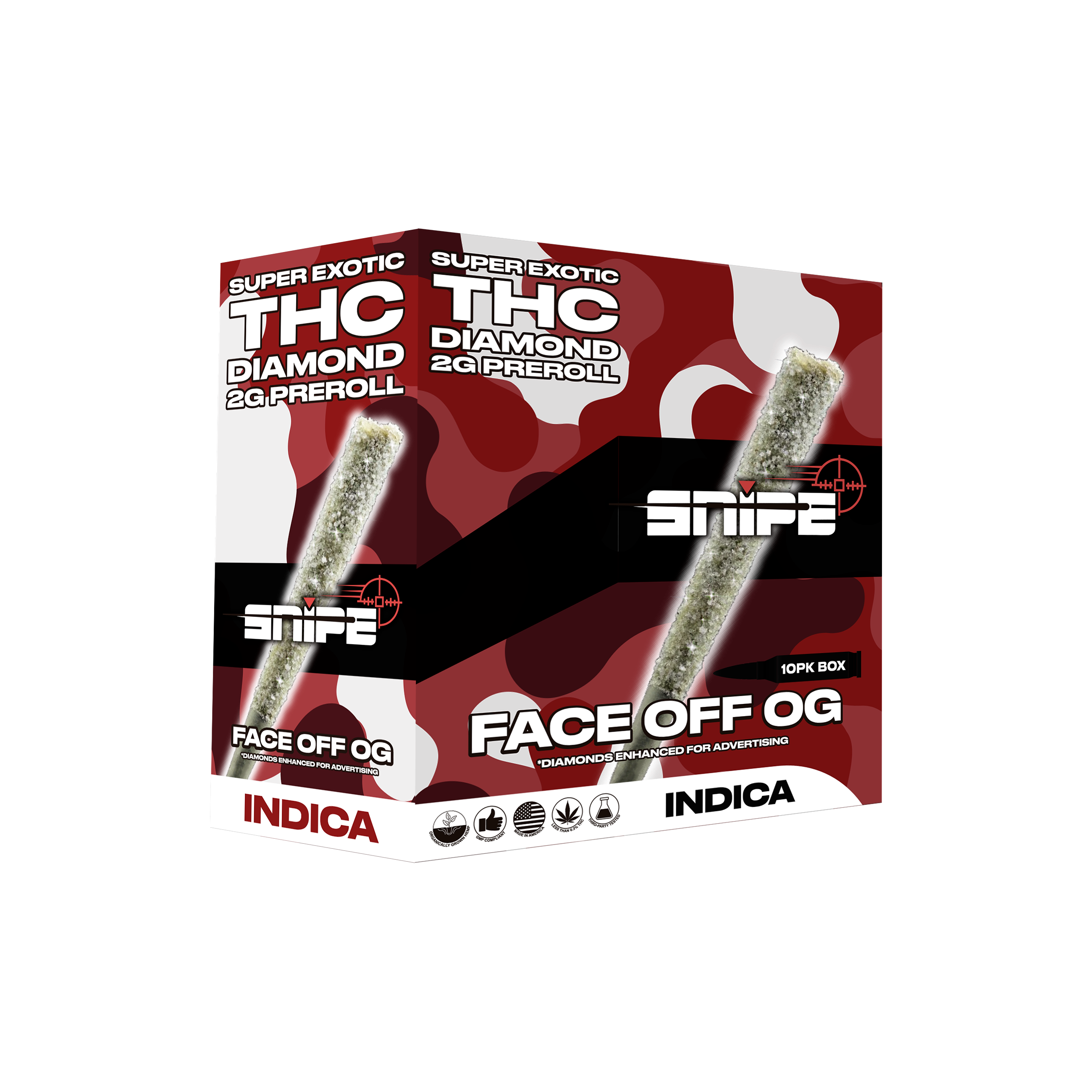 Snipe Super Exotic THC 2G Pre-Rolls - 10pk