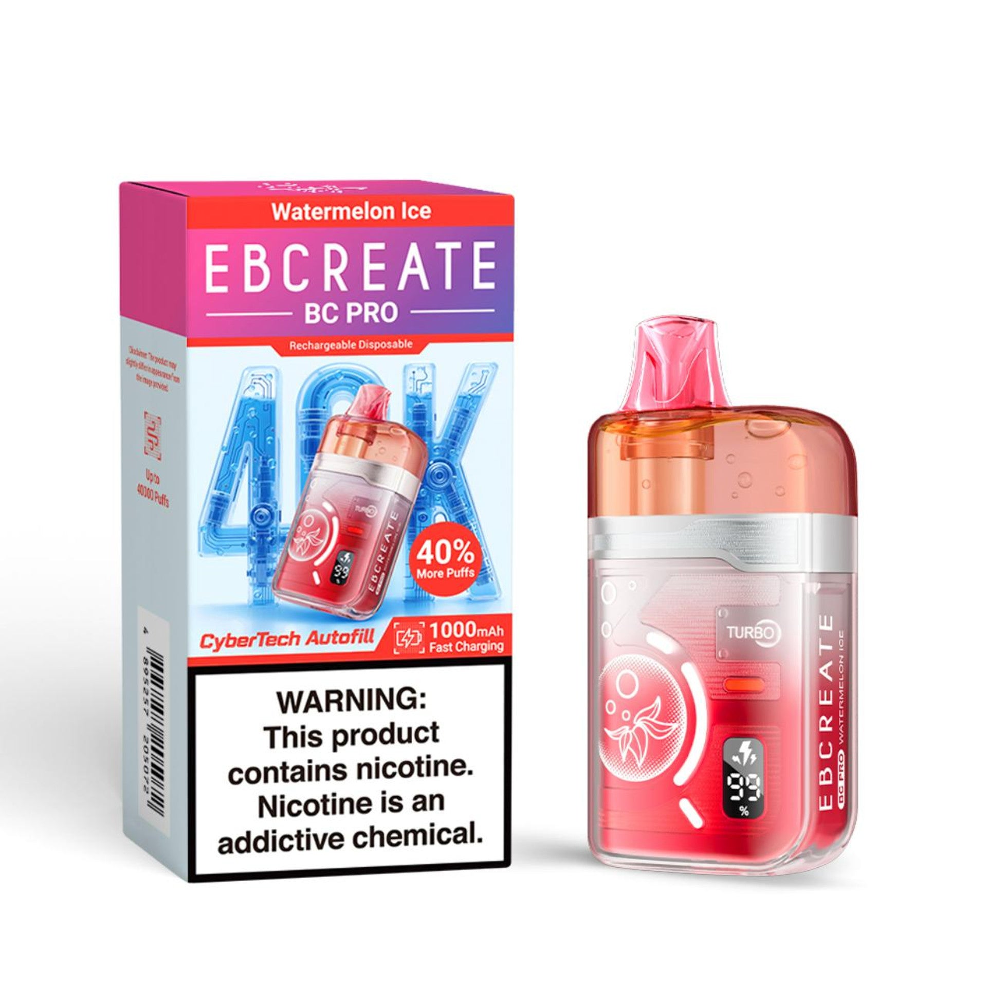 EB Create BC Pro 40K Puffs Disposable Vape Device - 5ct.