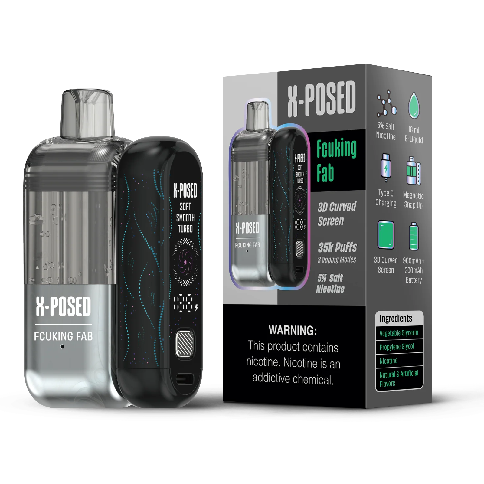 X-Posed 35K Puffs Disposable Vape - 5ct