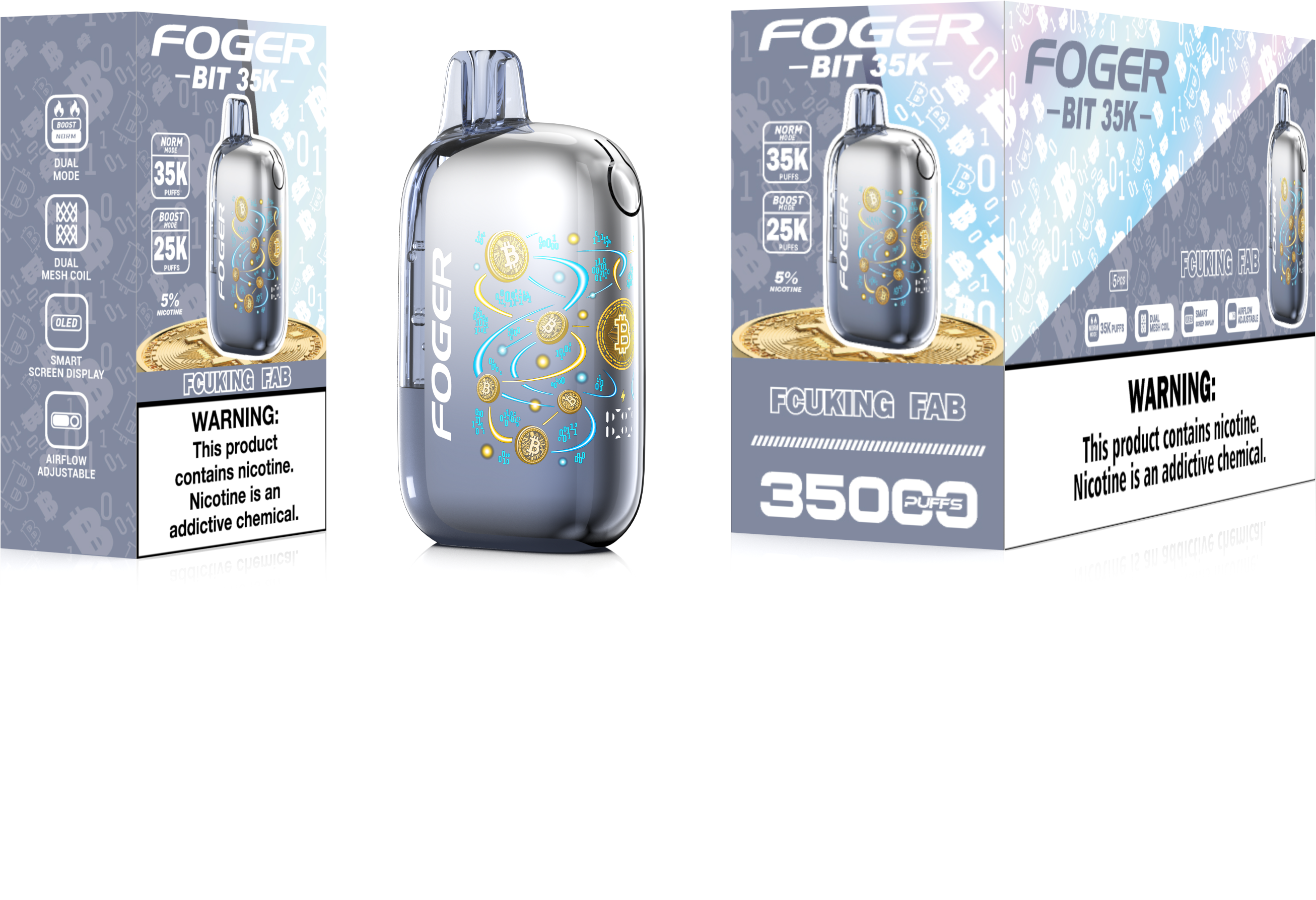 Foger Bit 35K Puffs Disposable Vape Device - 5ct.