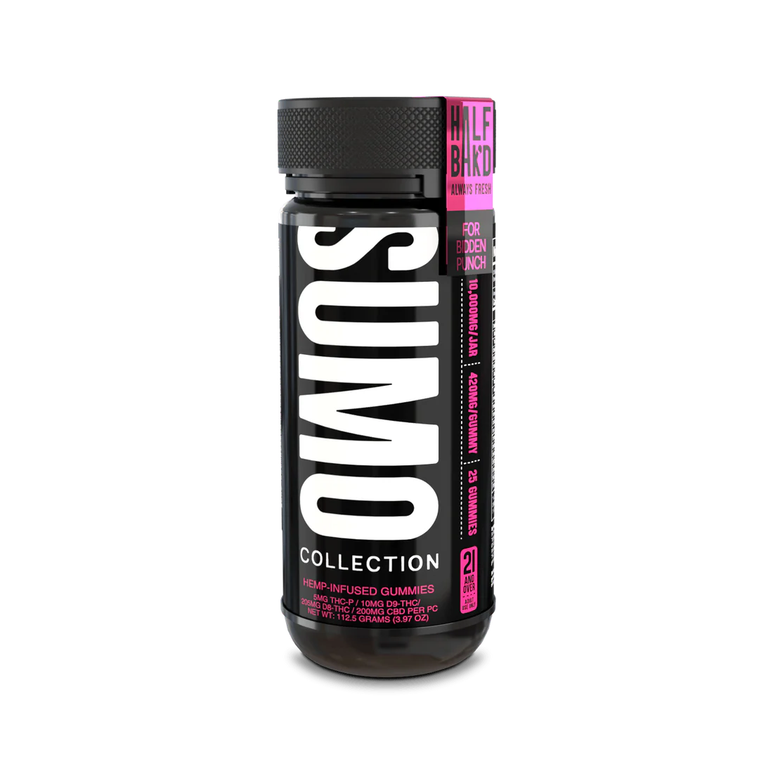 Half Bak'd Sumo Gummies 10,000mg Hemp Infused Gummies - 25pc - 1/Jar