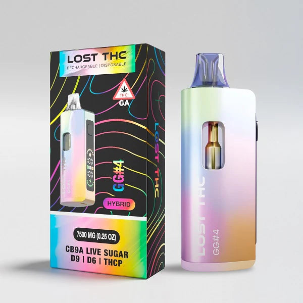 Lost THC V2 Rainbow Edition CB9A Live Sugar 7500mg Disposable - 5ct