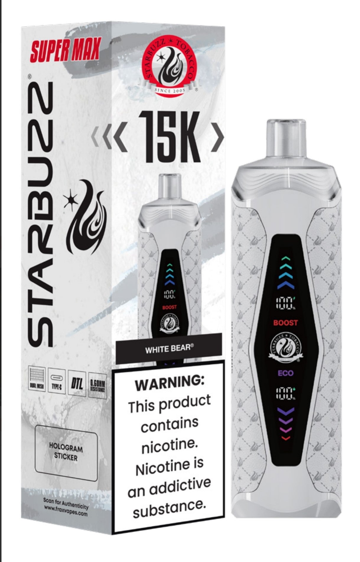 Starbuzz Super Max 15000 Puffs - 5ct