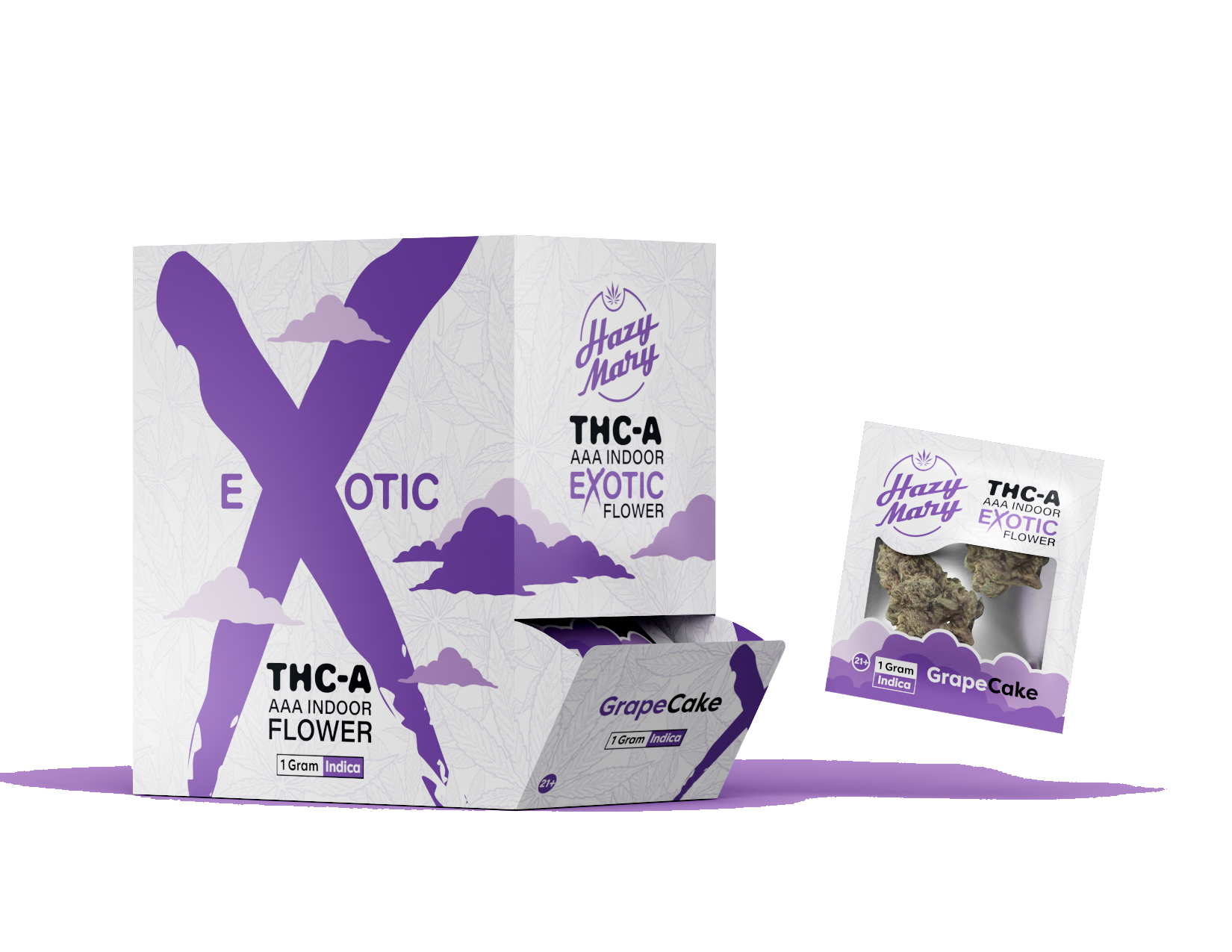 Hazy Mary THC-A AAA Indoor Exotic Flower 1G - 20ct.