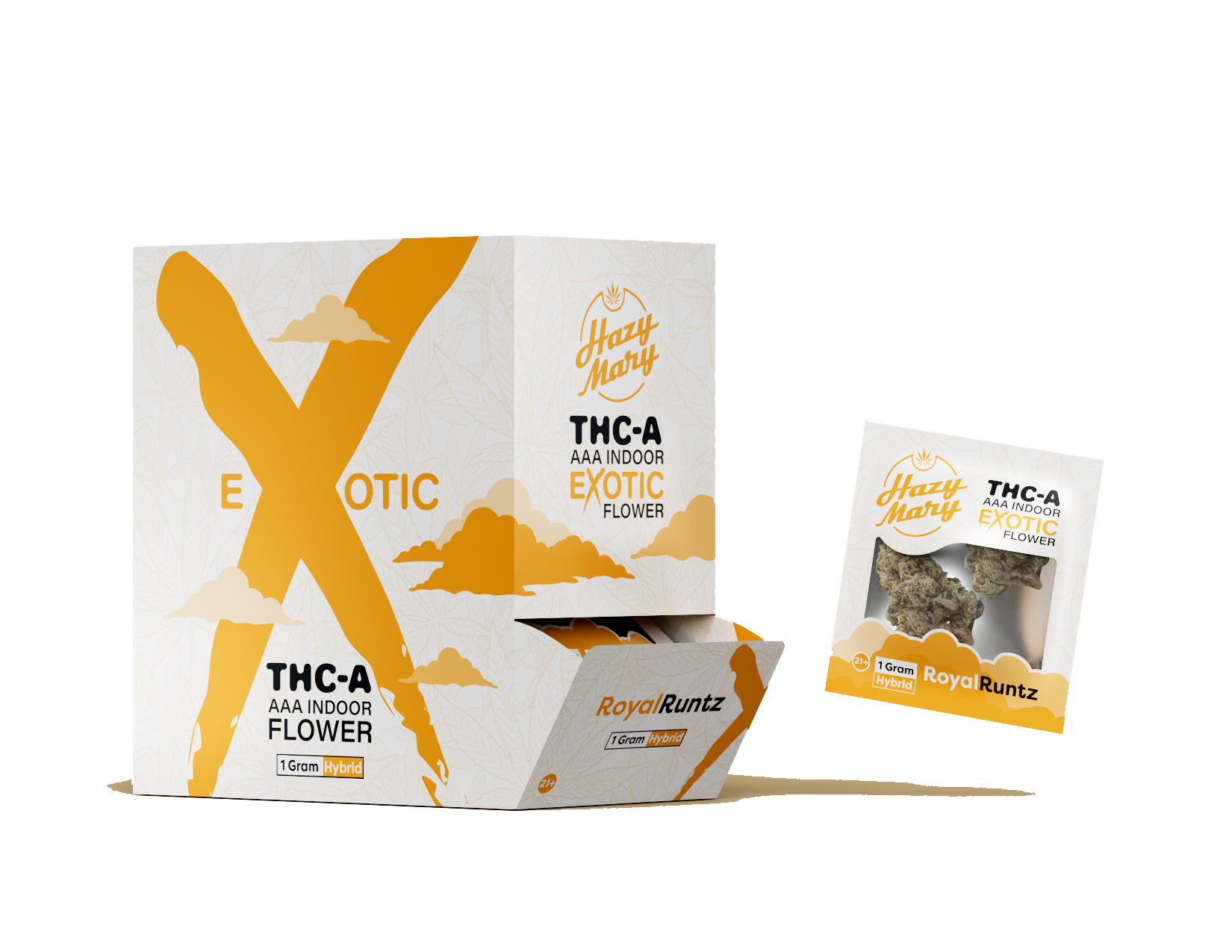 Hazy Mary THC-A AAA Indoor Exotic Flower 1G - 20ct.