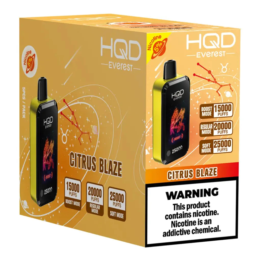HQD Cuvie Everest 25000 Puffs - 5ct