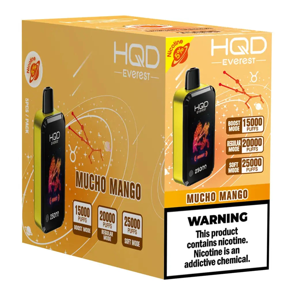HQD Cuvie Everest 25000 Puffs - 5ct