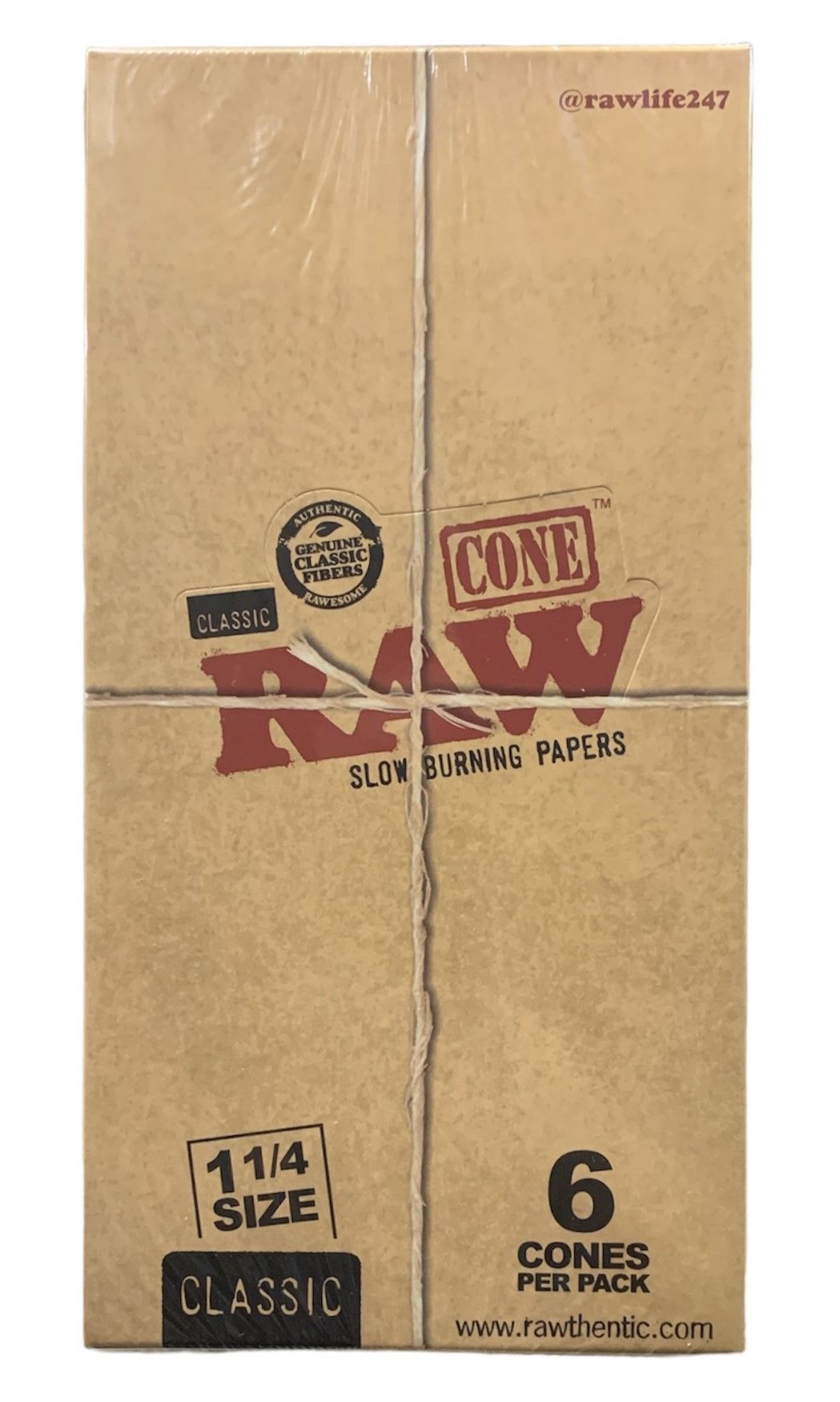 RAW Classic Cone 1¼ - 6pk-32ct.