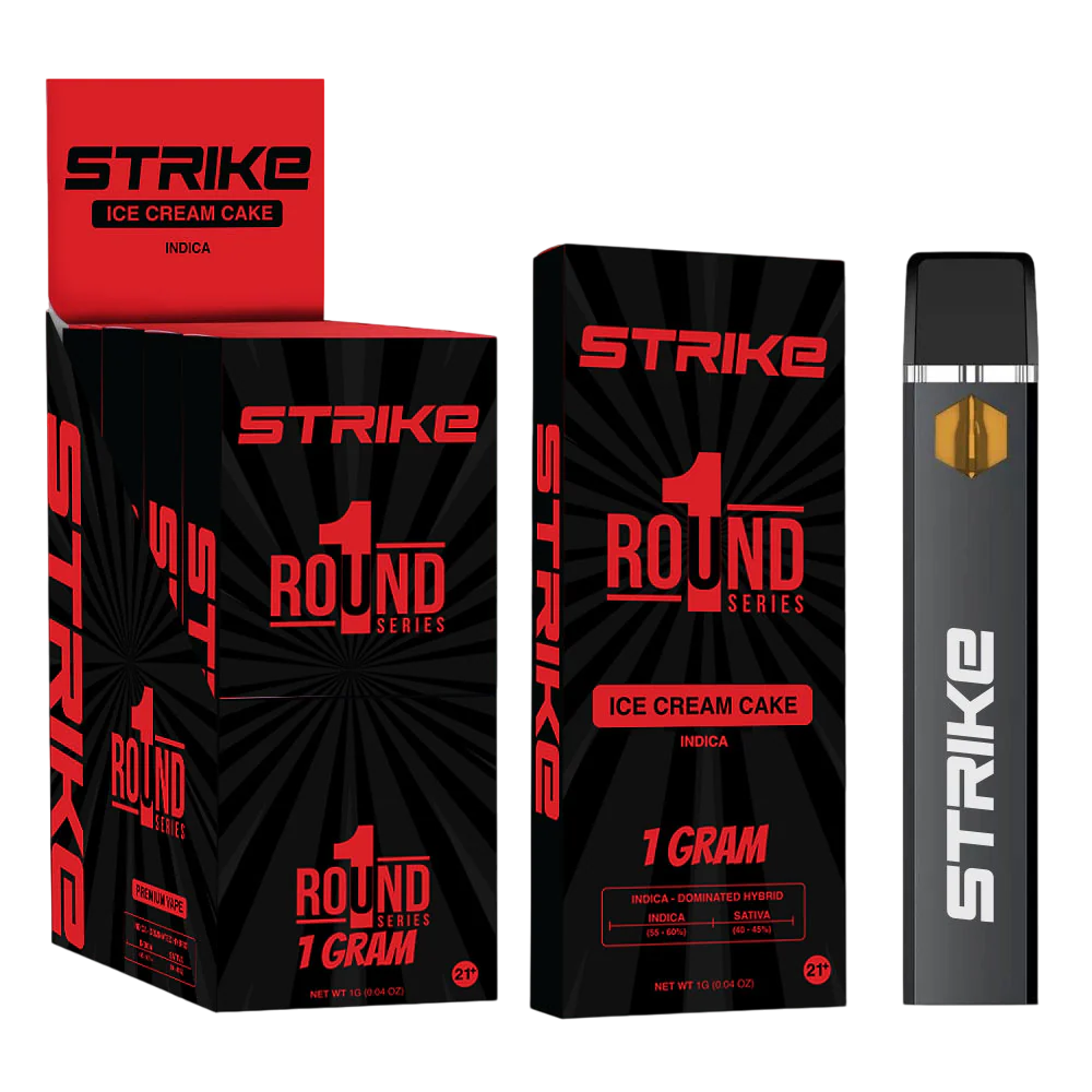 Strike 1 Round Series 1G Premium Vape - 5ct.