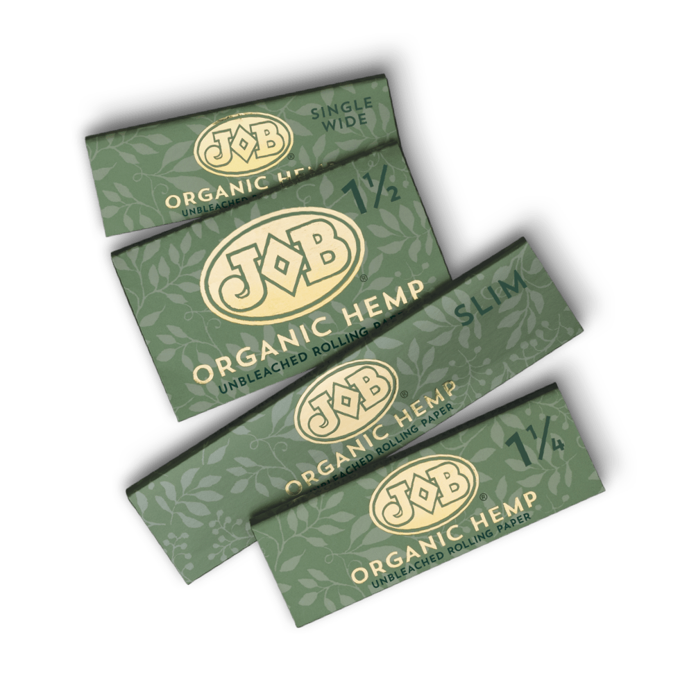 JOB Organic Hemp 1 ½ Size Unbleached Cigarette Rolling Paper Wholesale – 1 Box / 24ct