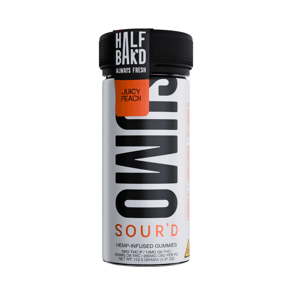 Half Bak'd Sour'd Sumo Gummies 10,000mg Hemp Infused Gummies - 25pc - 1/Jar