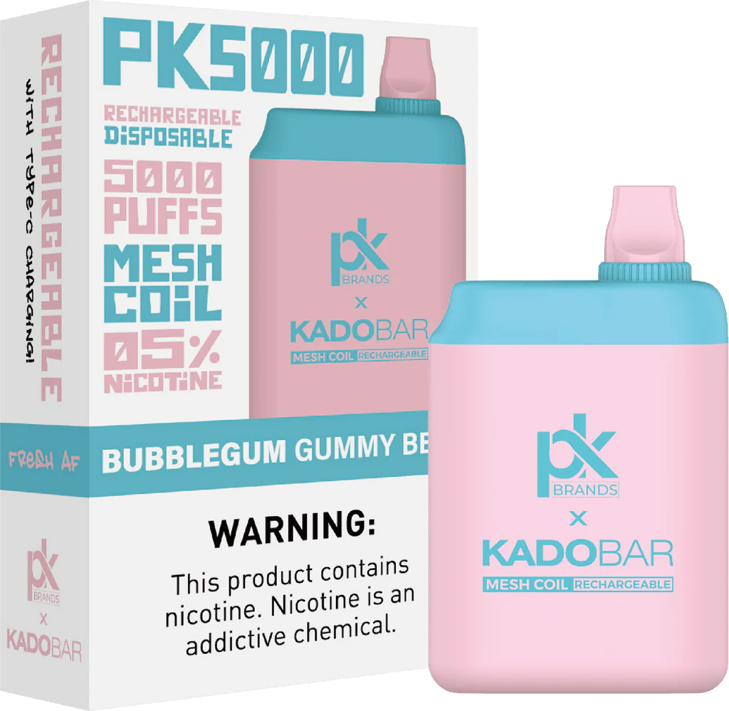 Pod King x Kado Bar PK5000 Puffs Rechargeable Disposable Vape Wholesale – 1 Box / 5pcs