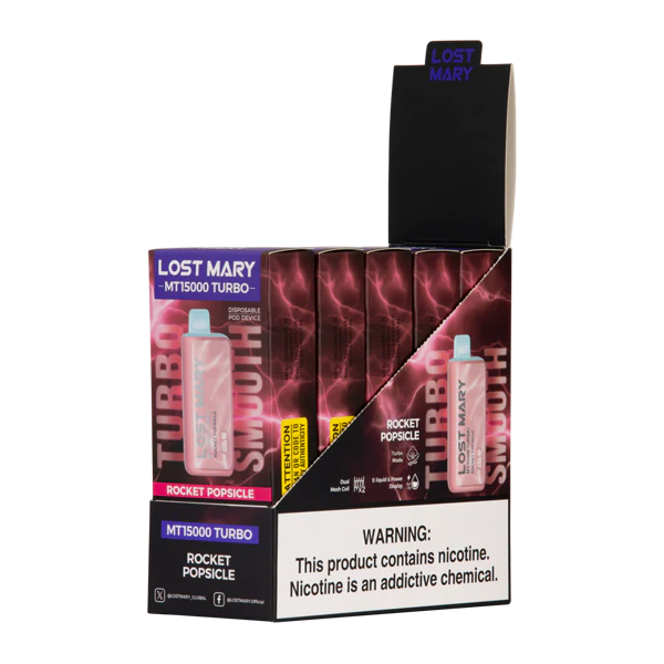 Lost Mary 0% MT15000 Turbo Disposable Pod Device - 5ct