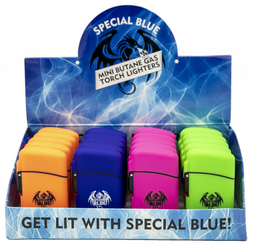 Special Blue Classic Rubber Torch Wholesale – 1 Box / 20pcs