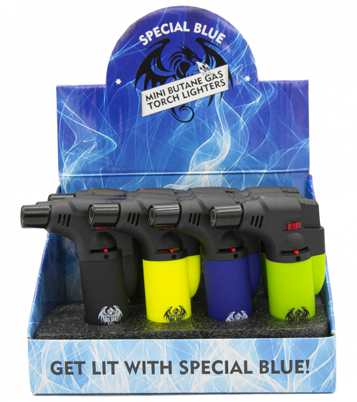 Special Blue Bernie Rubber Torch Lighter Wholesale – 1 Box / 12pcs