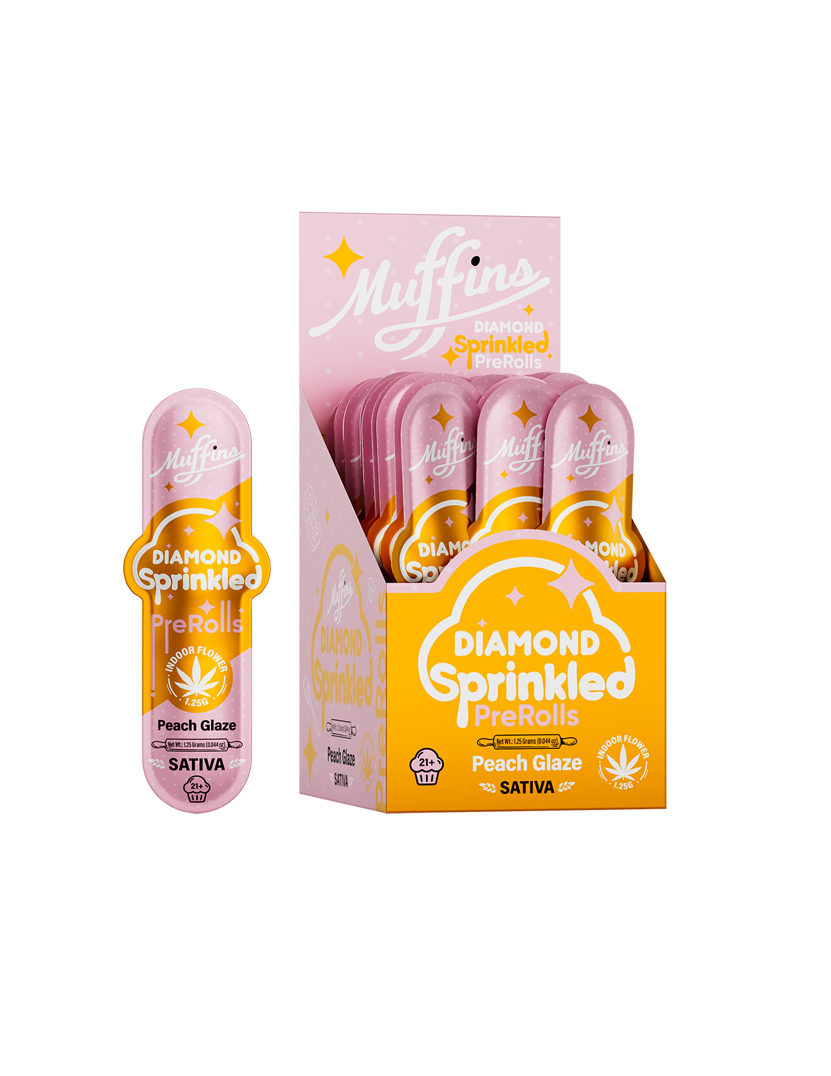 Muffins Diamond Sprinkled 1.25g PreRolls - 50ct.