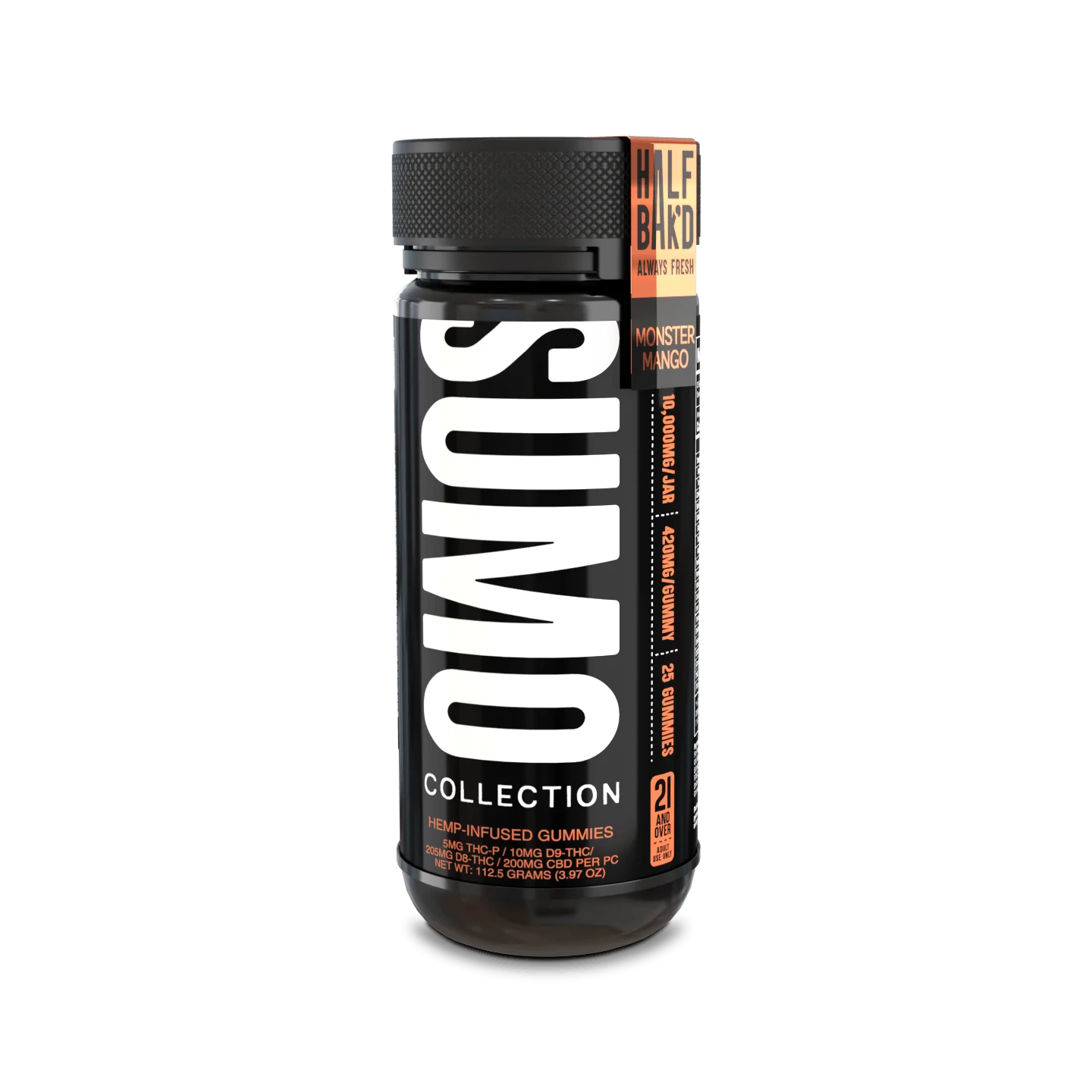 Half Bak'd Sumo Gummies 10,000mg Hemp Infused Gummies - 25pc - 1/Jar