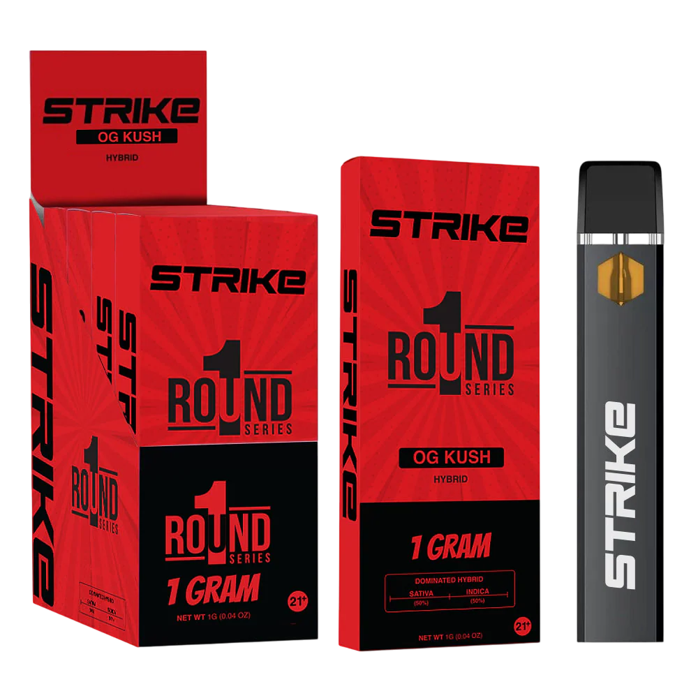 Strike 1 Round Series 1G Premium Vape - 5ct.
