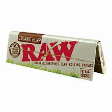 Raw Organic Hemp 1.25 1 1/4 Size Rolling Papers Full - 1 Box