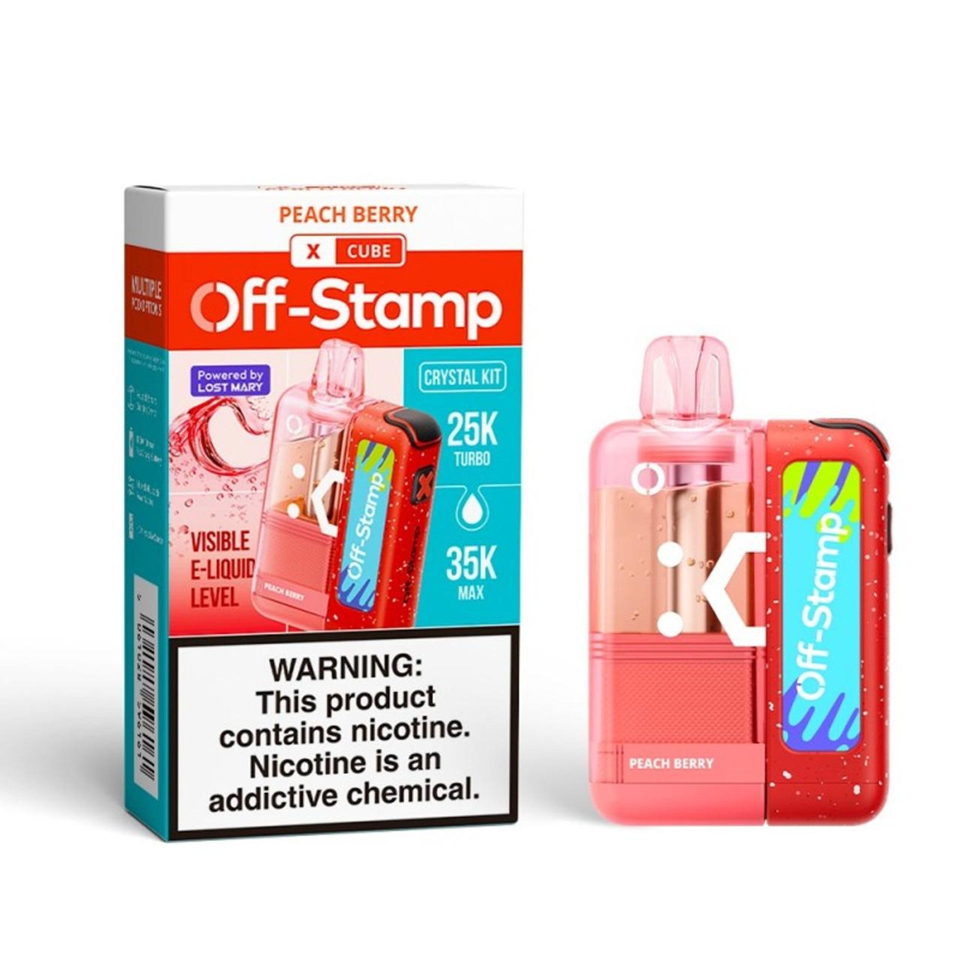 Off-Stamp X-Cube Crystal Kit 35K Puffs Disposable Vape Device - 5ct.