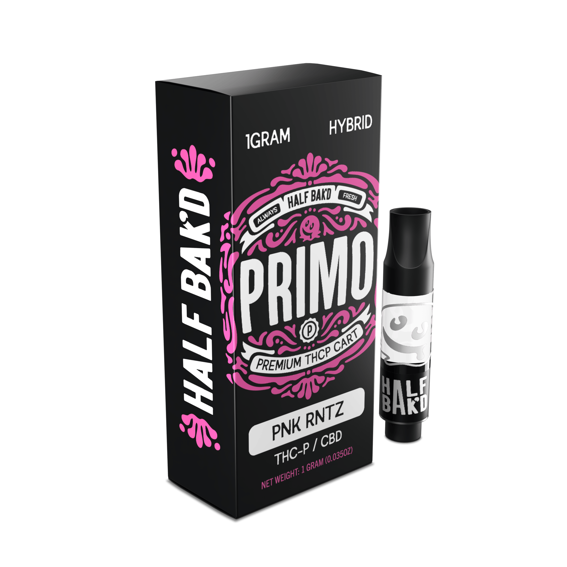 Half Bak'd Primo Premium THC-P Cartridge - 5ct