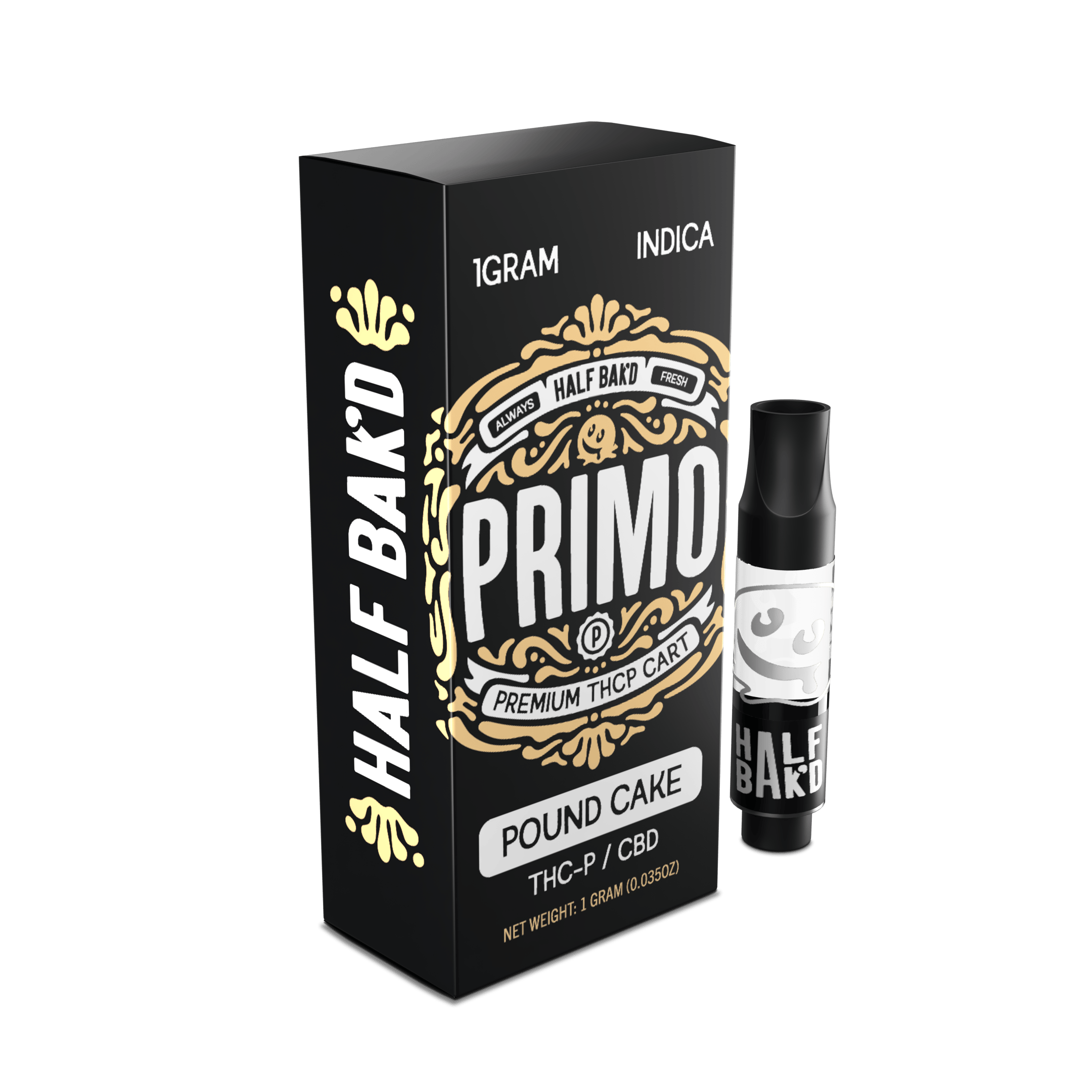 Half Bak'd Primo Premium THC-P Cartridge - 5ct